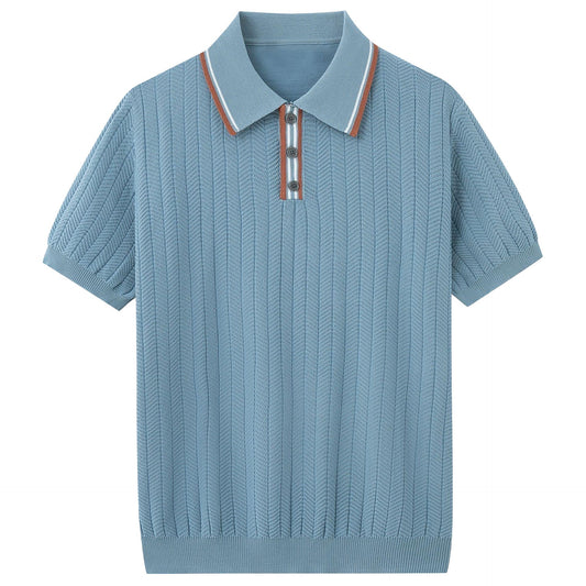 AMALFI Knitted Polo Shirt