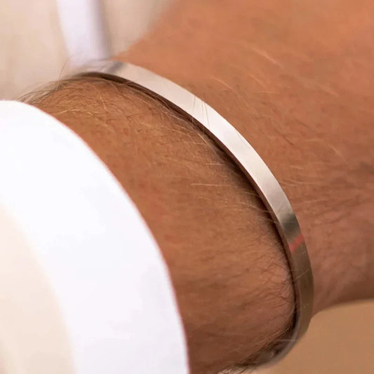 Steel Cuff Bracelet for Men