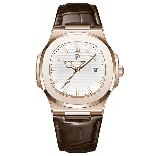 Men's Nautilus Genuine Leather Watch